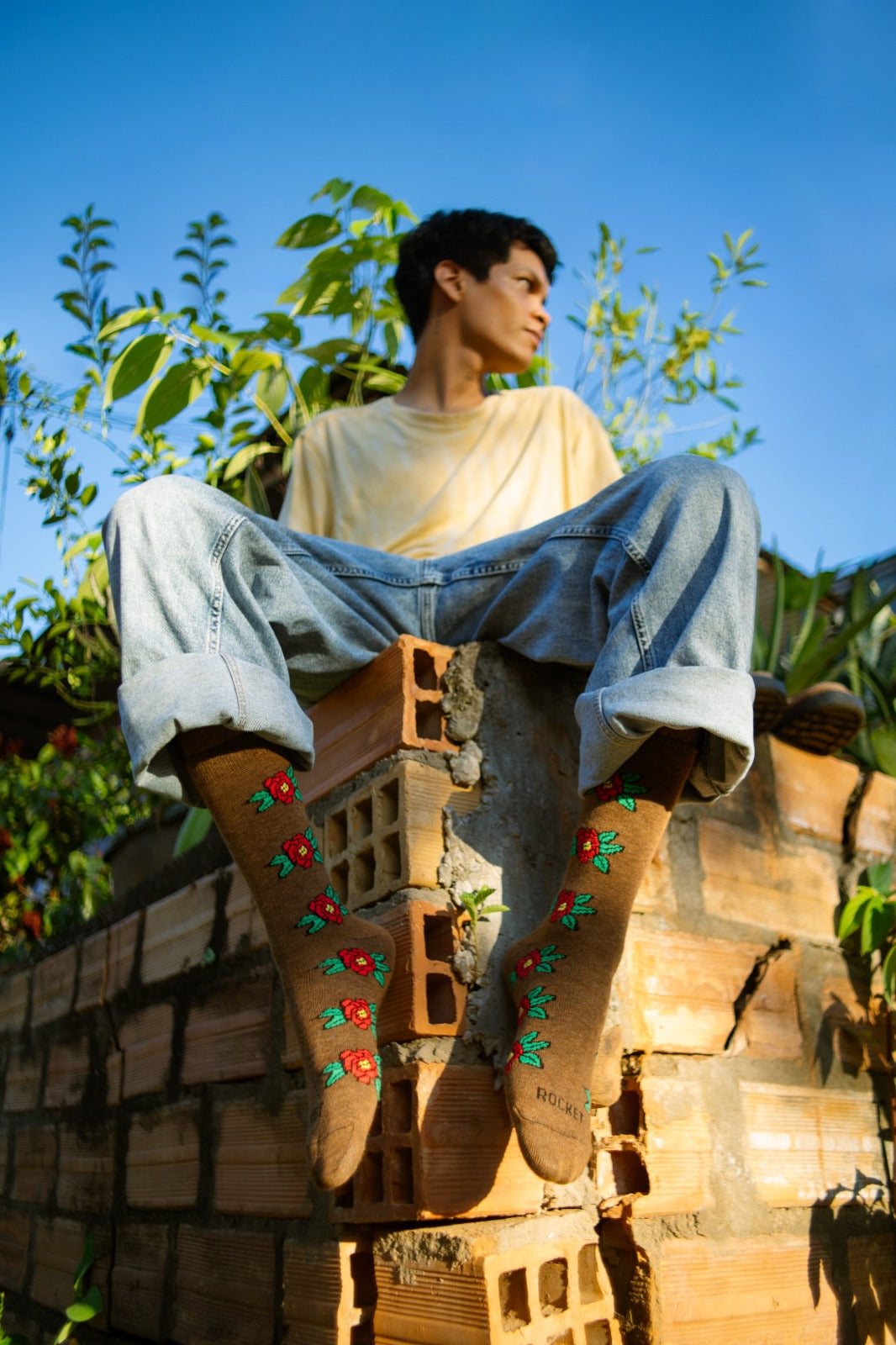 Calcetines "Botánica Chic" Rocket - Elegancia Floral