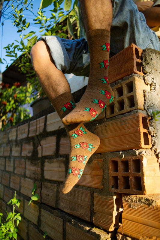 Calcetines "Botánica Chic" Rocket - Elegancia Floral