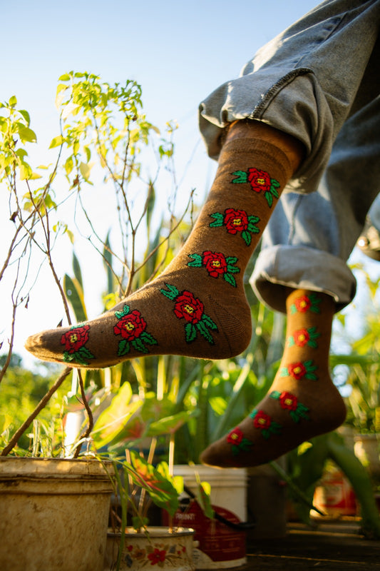 Calcetines "Botánica Chic" Rocket - Elegancia Floral